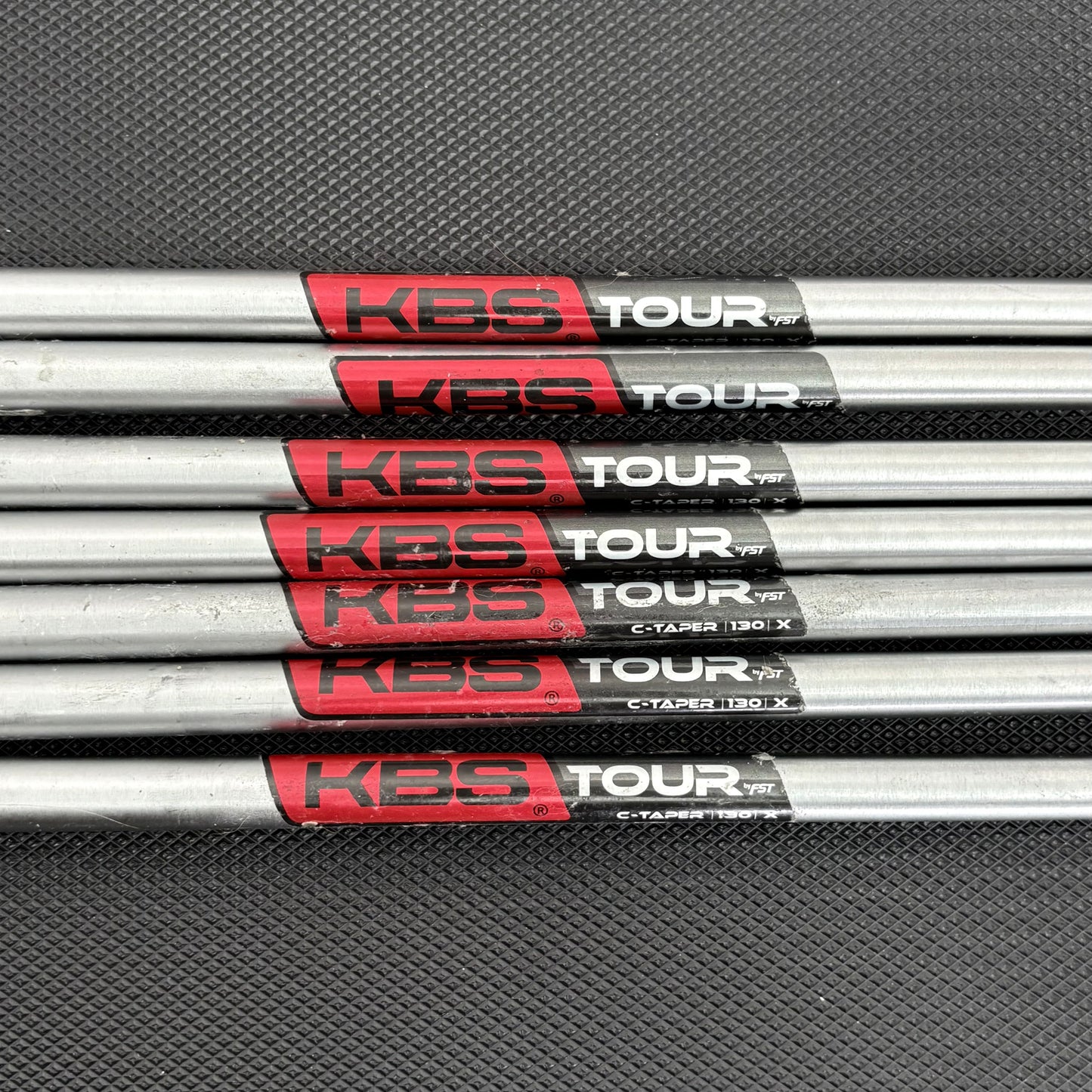 KBS TOUR C-TAPER 130G X-STIFF IRON SHAFTS .370
