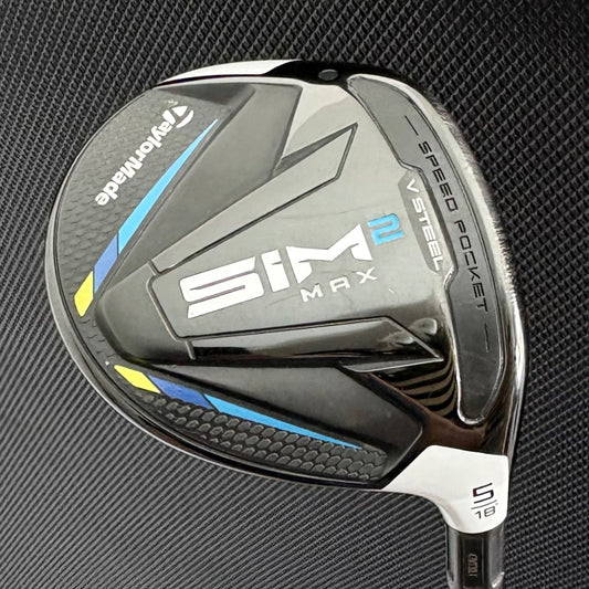 TAYLORMADE SIM2 MAX 5 WOOD (18 DEGREE) + HEADCOVER