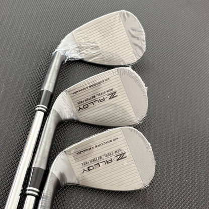 NEW CLEVELAND RTZ BLACK SATIN WEDGE SET