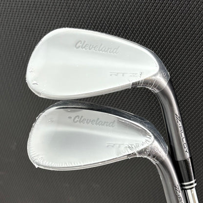 NEW CLEVELAND RTZ 2 BLACK SATIN WEDGE SET