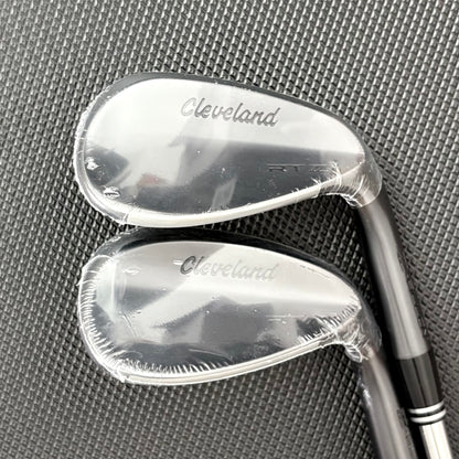 NEW CLEVELAND RTZ 2 BLACK SATIN WEDGE SET