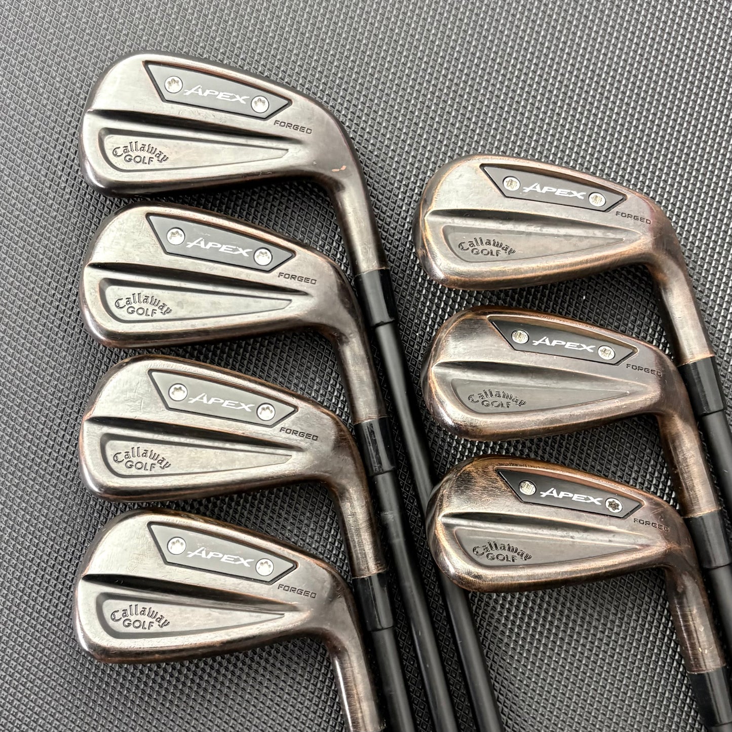 CALLAWAY APEX AI200 BRUSHED COPPER IRON SET